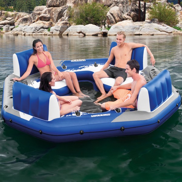 Modular Inflatable Water Park with Custom Floating Obstacle Course Slides Climbing Elements And Connected Play Platforms for Lake Resort Beach And Large Outdoor Aqua Recreation Projects