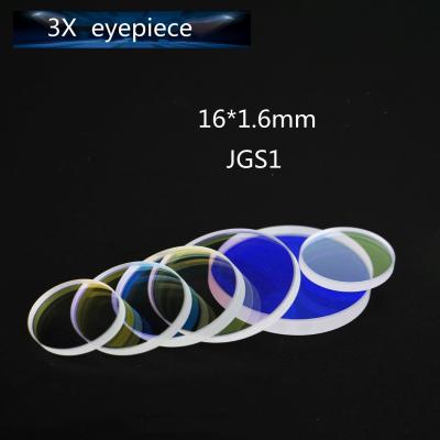 Circular Plano 3X Eyepiece 16*1.6mm Beam Combiner