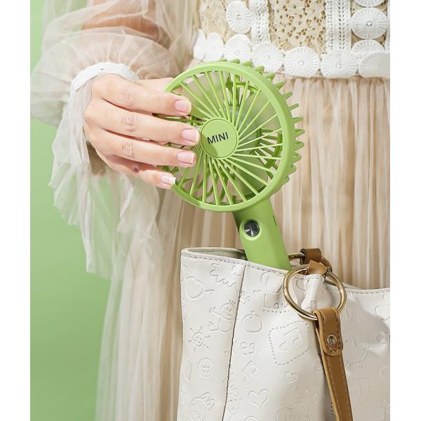 Portable Handheld Mini Fan with 4 Rotary Vane and Rechargeable USB Power