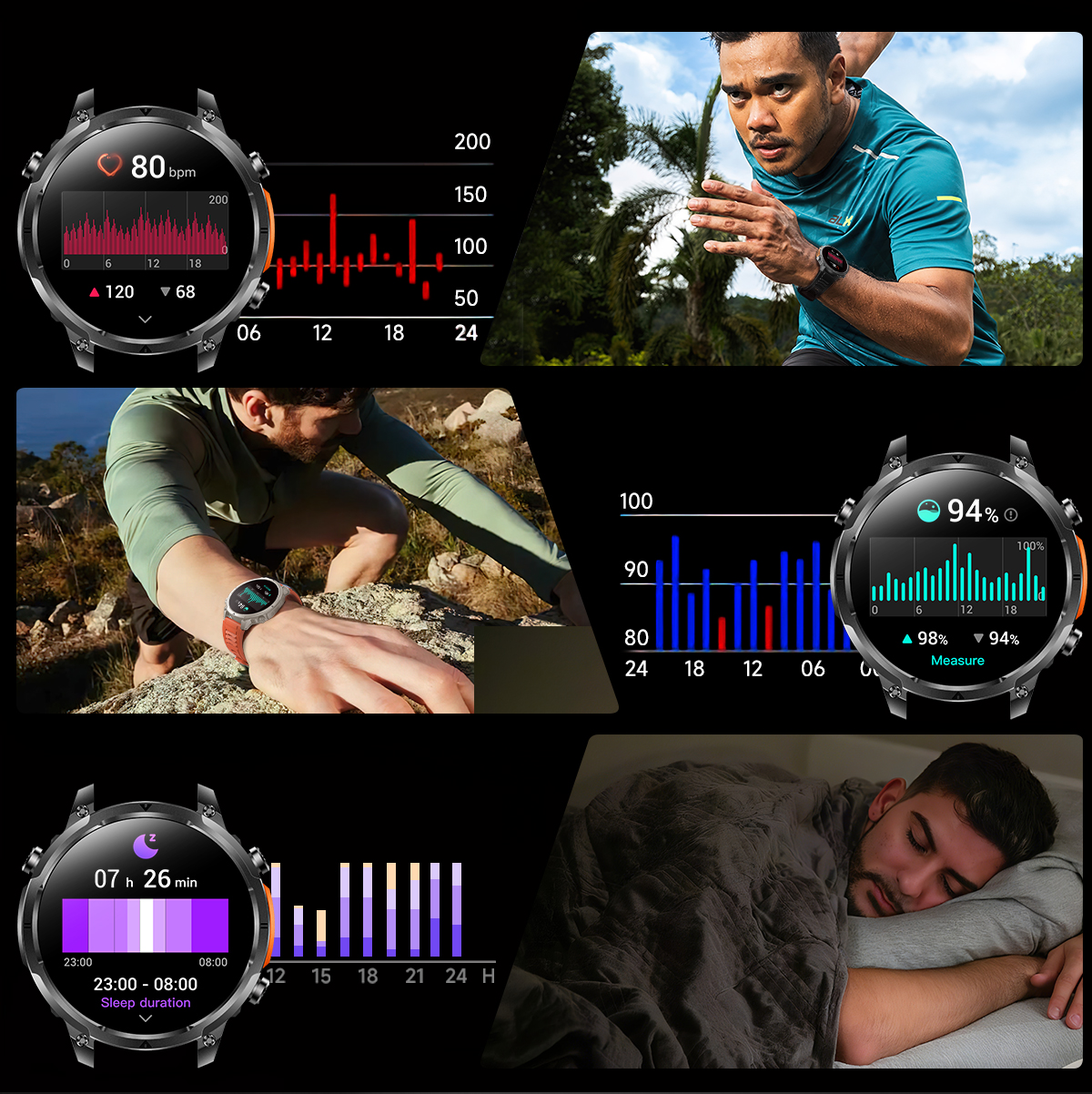 Smart Watch 2026 MK100 GPS 44-49mm TFT HD Screen Ultra High Precision Outdoor IP68 Fitness Tracker Multisport Tracker for Men