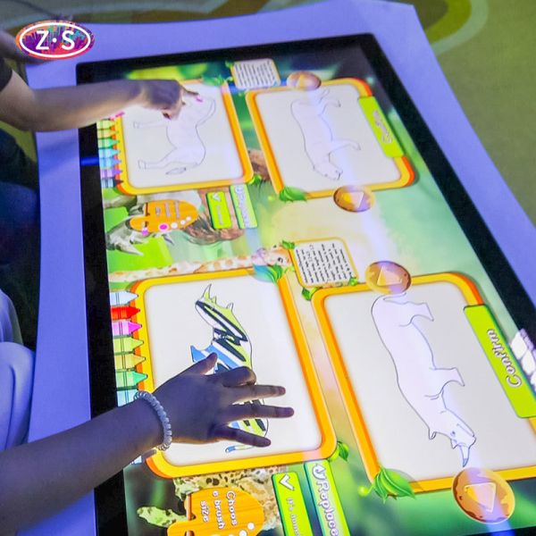 High Brightness  Immersive Interactive Wall Drawing Game DLP Display Technology