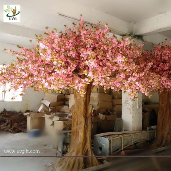 UVG CHR08 wedding planning use fiberglass large artificial cherry blossom trees for sale