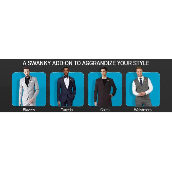 Men's Metalic Gold Flower Lapel Pin/Shirt Stud Brooch Golden, Gentleman's Essentials Premium Handmade Flower Lapel Pin