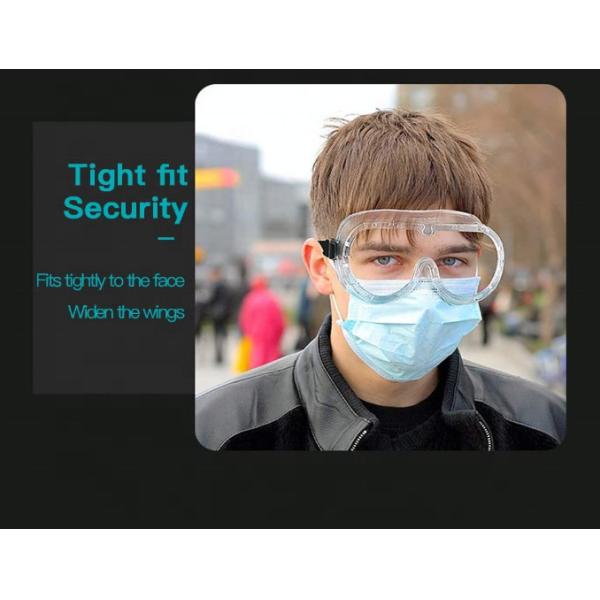 Absorbing 99% UV Surgery Safety Glasses Chemical Resistant Enclosed Labor
