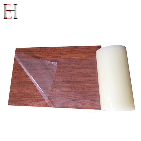 Environmental Friendly Water Based Acrylic Glue Transparent PE Protective Film For Wooden Hard Floor Protection