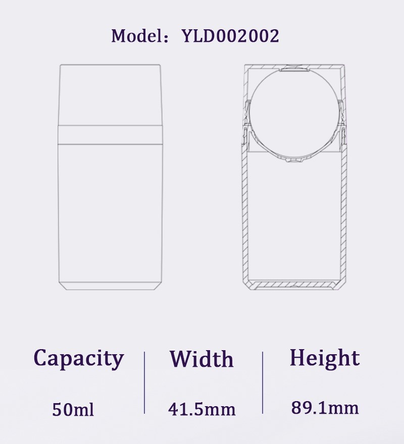 50ML Empty White Cylindrical Roll-On Sunscreen Lotion Packaging Plastic PP Roll on Bottle 