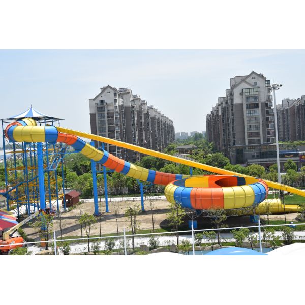 Water Amusement Super Bowl Slide 12-18m Height Corrosion Resistant