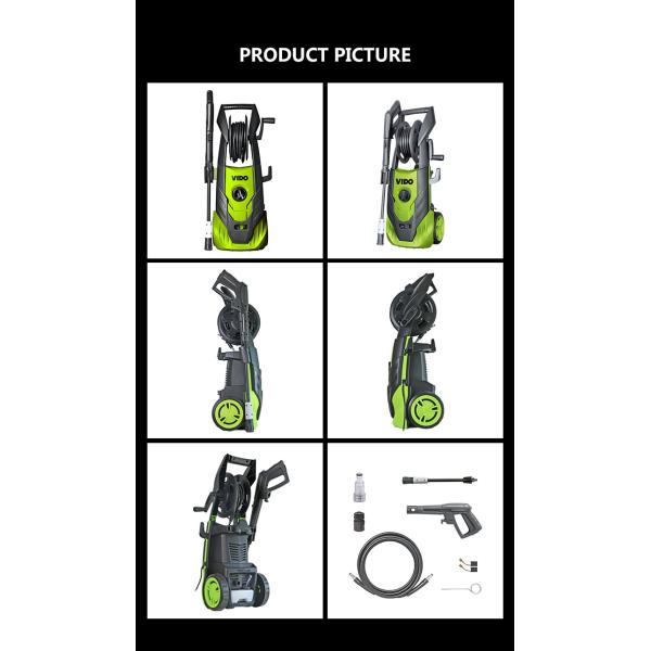 каталка мойки спрейера портативной промышленной электрической высокой шайбы силы давления водоструйной более чистая