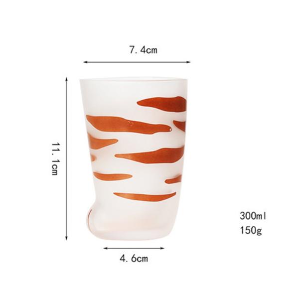 Термальной чашка матированного стекла когтя кота передачи 300мл дунутая рукой