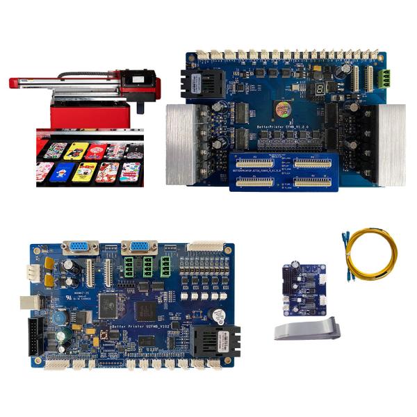 La publicidad de la maquinaria de impresión de la foto parte el equipo principal del tablero de la cabeza de impresora 4 TX600 para la impresora de chorro de tinta ULTRAVIOLETA de la materia textil de la pantalla plana