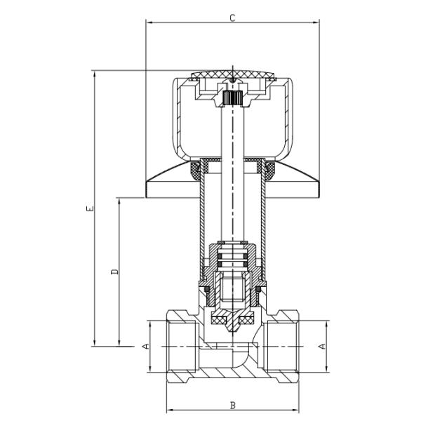 Отсутствие запорные заслонки женщины x волдыря 1/2» женские латунные
