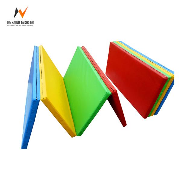 PVC Exercise Mat for Fitness in Gymnasium School Thick Folding Gymnastic Mat