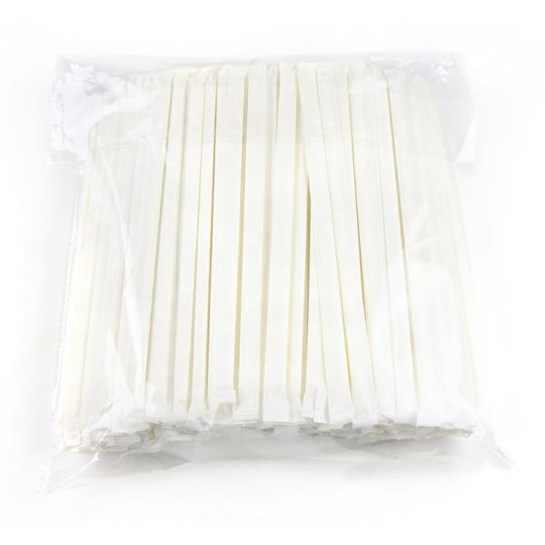 Individual Packed Biodegradable White Paper Straws for Restaurant in Hotpink Color