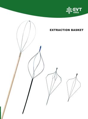 Anti-migración Nitinol de piedra de la cesta de fricción de revestimiento del calculo del ureteral inferior