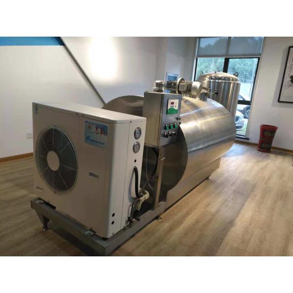 SS304 / 316 Fresh Milk Refrigerated Storage Tank Vertical Cooling Tank For Milk Plant