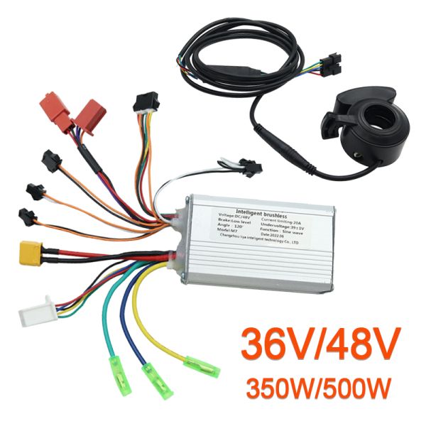 Intelligent Brushless Scooter Controller 36V 15A Electric Scooter Thumb Throttle