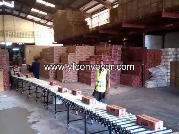 Telescopic portable power and light duty unloading belt conveyor
