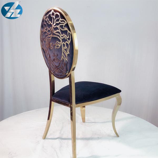 Бархат задней части Versache черный обедая стул нержавеющей стали стульев золотой