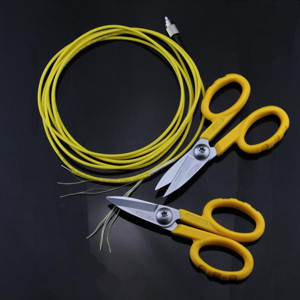 KS-1 Kevlar Shears Cutter Fiber Optic Termination Tools 140mm Length Easy To Operate
