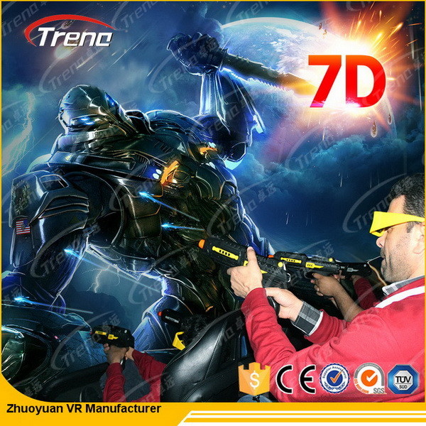 6 salle de cinéma électrique de sièges 7D avec le système 220V 5.50KW d'effet sp