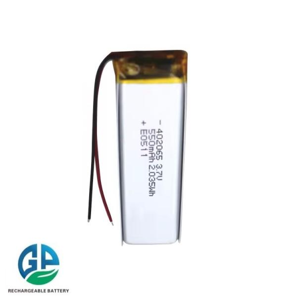 Batterie à décharge élevée 550mAh 3.7V 30C Max60C KC 402065 550mah 3.7v Batterie au lithium polymère pour appareil électronique