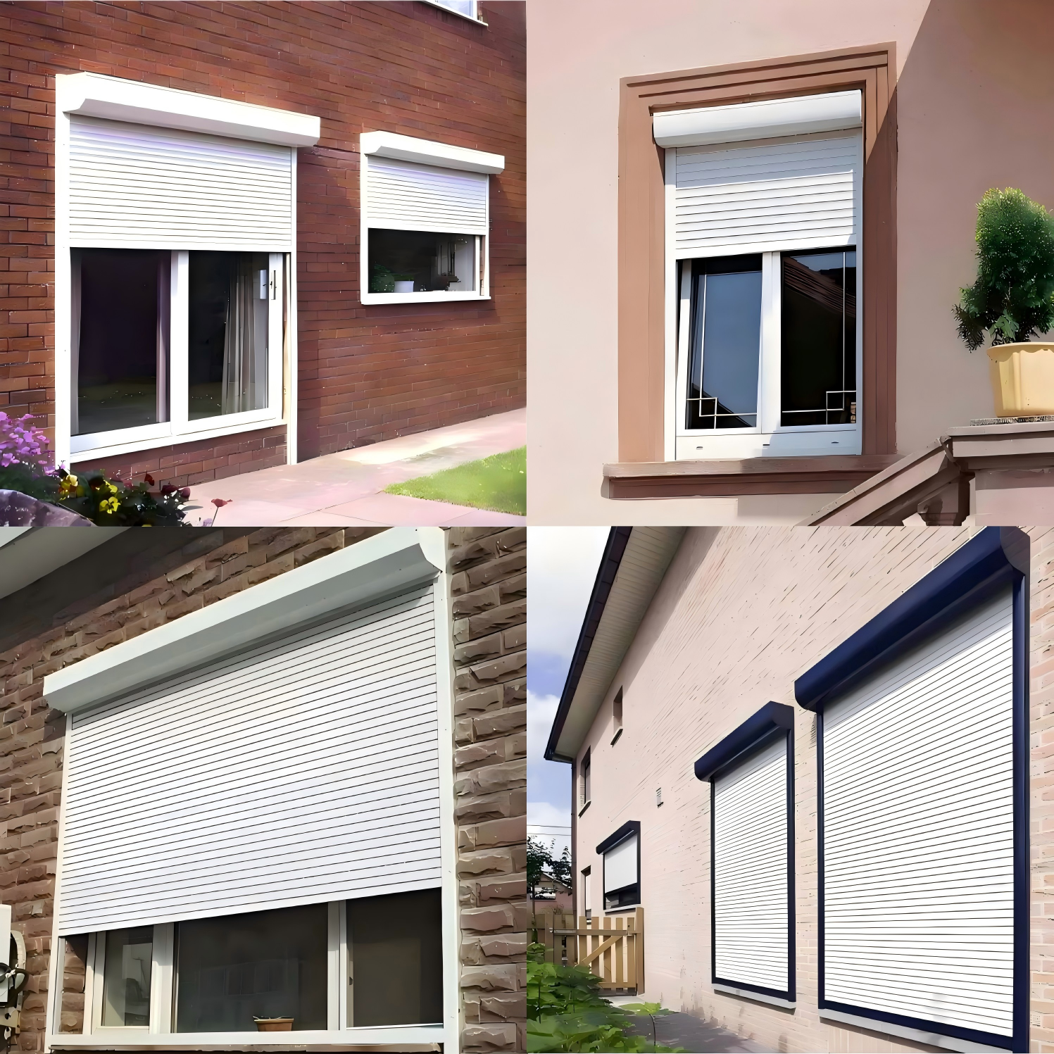 Aluminum Alloy Rolling Shutter Window Thermal Insulation For Energy Efficient Homes