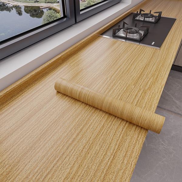 0.6*10m Wood Grain Removable Wallpaper Interior Self Adhesive Wall Covering