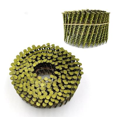 0.083*2 Inch Galvanized Coil Nail White Paint Thread Shank Nails For Pallet Wood