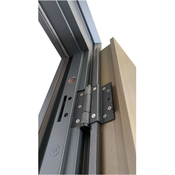 70mm Leaf Home Entrance Door Stainless Steel Screen Armored Pivot Front Entry Doors