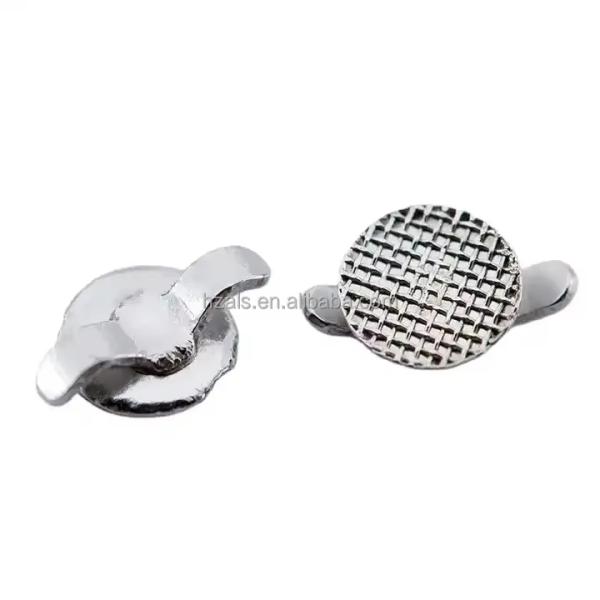 Stainless Steel Lingual Button with Small Cleat 10 pcs/pk