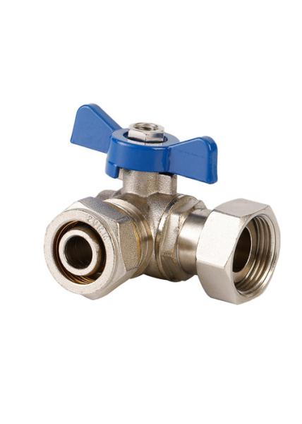 Multifunctional Angle Brass Ball Valve G BSP Thread Heat Resistant