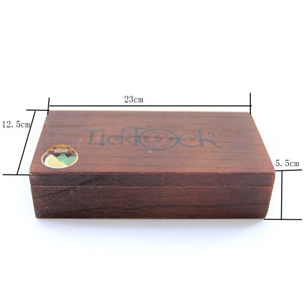 Customizable Logo and Color Wooden Cigarette Case with Varnished Finish