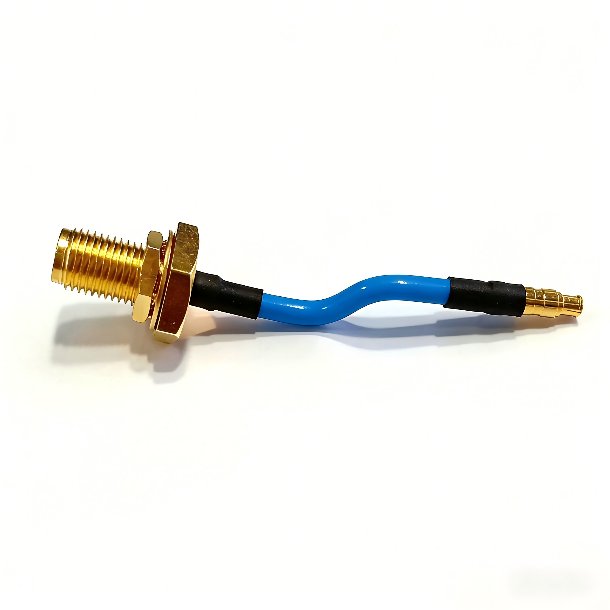 Gold-Plated SMA Female to SMPM Female RF Jumper Cable with DC-18G Frequency Range