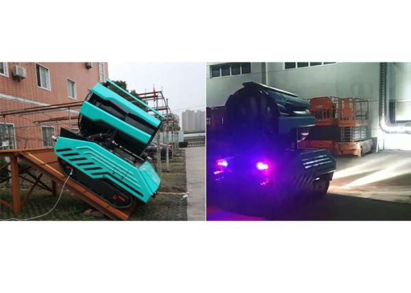 Heavy-Duty Fire Extinguishing Robot with Positive Pressure Smoke Exhaust Fan