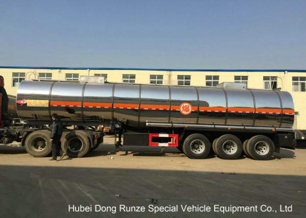 SS Chemical Tanker Truck For Ammonium Nitrate / Liquid Molten Sulfur Delivery