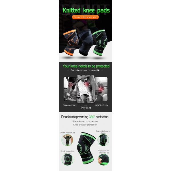 Эластичная расчалка поддержки колена, черная расчалка колена для OEM людей/женщин доступного