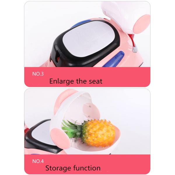Plastic PP Children's Electric Car 380 Motor with Early Education Music and Lighting
