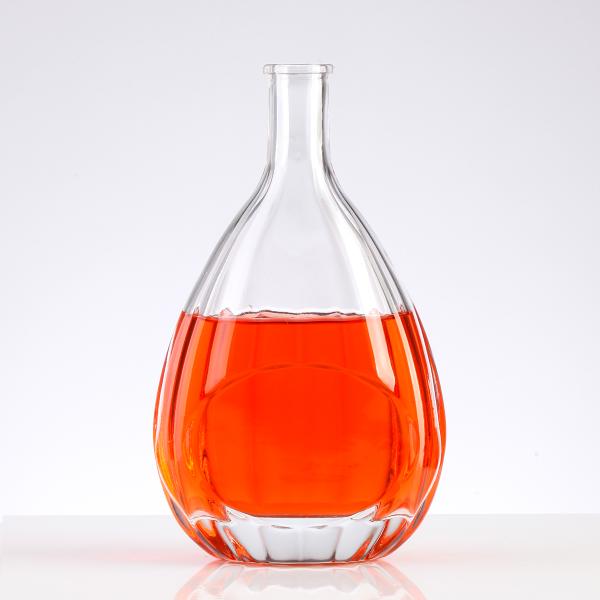 500 мл прозрачная кристаллическая стеклянная бутылка с индивидуальным логотипом