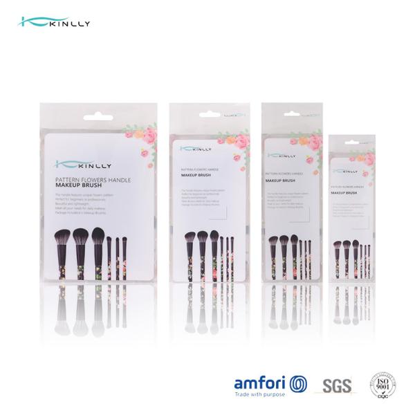 6pcs PVC Box Plastic Makeup Brushes For Blush