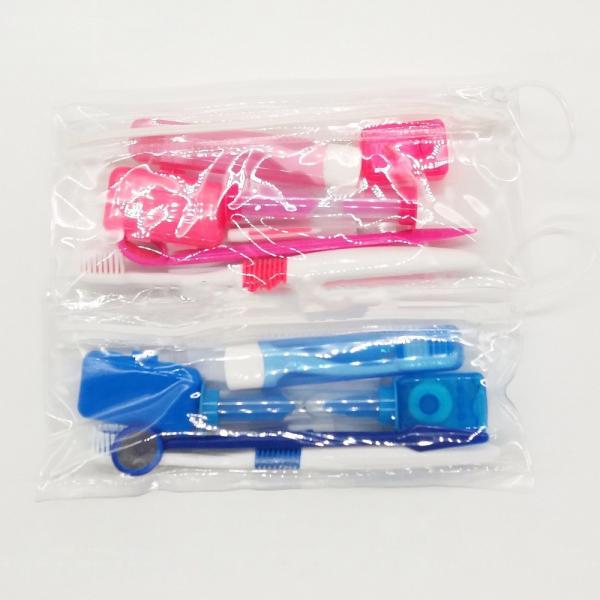 Travel Dental Lab Equipment Oral Care Orthodontic Brush Cleaning Kit With 8pcs