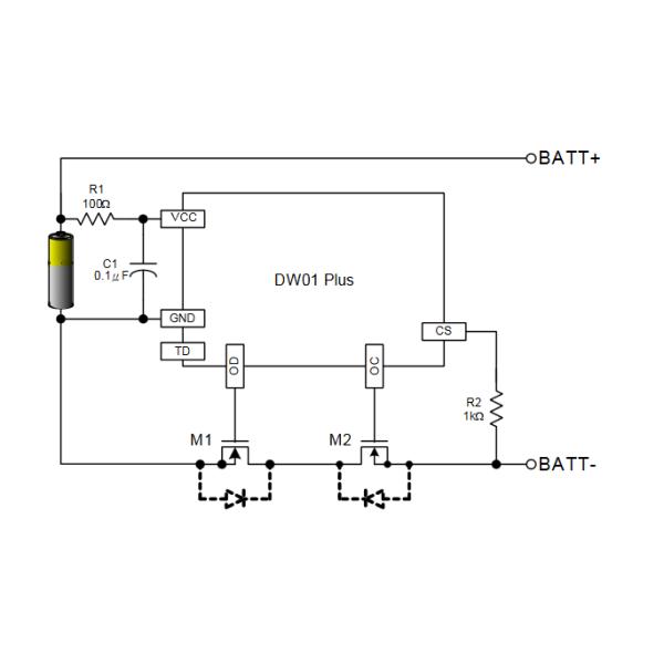 DW01-P Overcurrent Protection IC For Lithium Polymer Battery Pack
