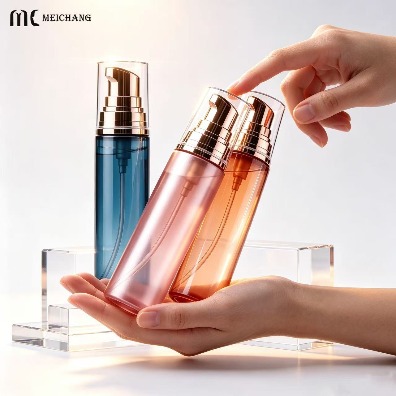 250ml/280ml/320ml PET Fine Mist Hair Spray Bottle for Dry Shampoo & Haircare(MC-452)