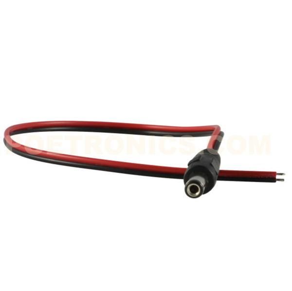 DCC-M CCTV Male 12V DC Plug to Pigtail Power Cord Lead 5.5x2.1mm