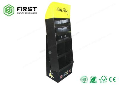 UV Coating Customized Logo Cardboard Floor Displays , Sturdy Structure Corrugated POP Displays