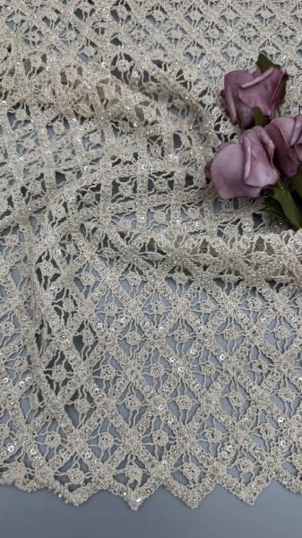 Corded Lace Fabric 100% Cotton Circle 100% Cotton for Evening Dresses