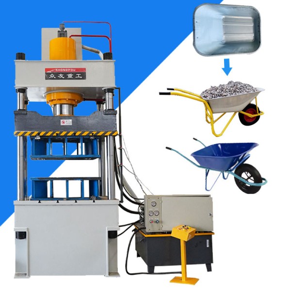 315 Ton 400T 500T Four-column Three-beam Hydraulic Press YQ32 / YD27-315T for Wheelbarrow Making & Cold Stamping (High Accuracy)