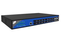 1310/1550nm interruptor portuário da montagem em rack da fibra 10/100M 16 óticos