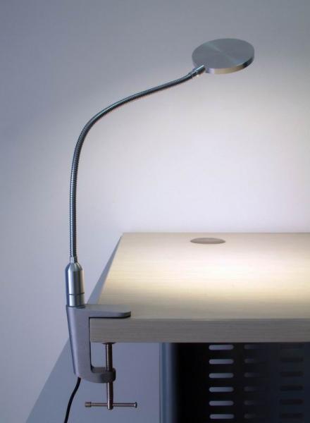 100 ~ 240v AV 30, 000 hours Lifespan Led Desk Lamp Clamp With Flexible gooseneck