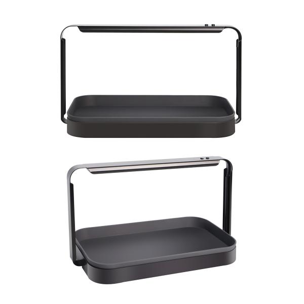 Full Spectrum 16W Dimmable Microgreens Starter Kit Smart Germination Black Alloy