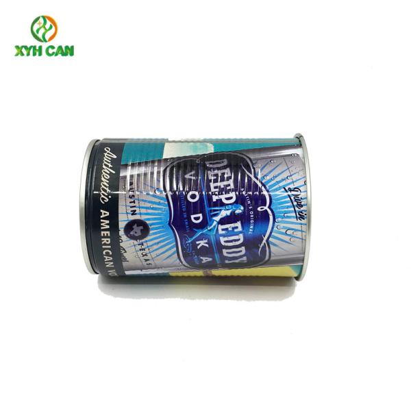 Álcool Tin Can Vodka Packaging CMYK que imprime 500ml a água Tin Cup
